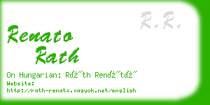 renato rath business card